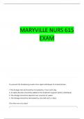 NURS 615 EXAM 1 QUESTIONS WITH 100&percnt; CORRECT ANSWERS
