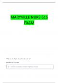 MARYVILLE UNIVERSITY NURS615 PHARMACOLOGY EXAM 4 QUESTIONS WITH 100&percnt; CORRECT ANSWERS