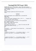 Nursing5336 FNP Exam 1 2024 