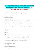 CSFA practice Exam 2025-2026&period; Question with correct and verified answers&period; A&plus; GRADE GUARANTEED&period;