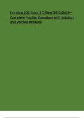 Hondros 205 Exam 3 Question Bank Complete Guide 2025&sol; 2026 with Verified Solutions