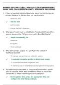 AMB400 EPICCARE &vert;HEALTHCARE RECORD MANAGEMENT&vert; EXAM 2025&comma; 200 QUESTIONS WITH ACCURATE SOLUTIONS
