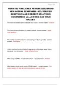 NURS 550 FINAL EXAM REVIEW 2025&vert; BRAND  NEW ACTUAL EXAM WITH 100&percnt; VERIFIED  QUESTIONS AND CORRECT SOLUTIONS&vert;  GUARANTEED VALUE PACK&vert; ACE YOUR  GRADES&period;