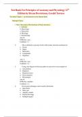 Test Bank For Principles of Anatomy and Physiology 12th  Edition by Bryan Derrickson&comma; Gerald Tortora 
