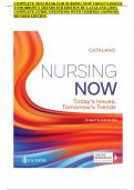 COMPLETE TEST BANK FOR NURSING NOW TODAY&rsquo;S ISSUES TOMORROW&rsquo;S TRENDS 8TH EDITION BY CATALANO &lpar;2025&rpar;  COMPLETE GUIDE&vert; QUESTIONS WITH VERIFIED ANSWERS&vert; REVISED EDITION