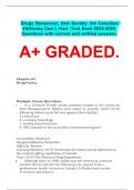 Drugs Behaviour&comma; And Society 3rd Canadian Edition by Carl L Hart -Test Bank 2025-2026&period; Questions with correct and verified answers&period;  A&plus; GRADED&period;