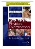 COMPLETE TEST BANK FOR PEDIATRIC PHYSICAL EXAMINATION  AN ILLUSTRATEDHANDBOOK3RDEDITION DUDERSTADT All  chapters Covered &lpar;2025&rpar; Questions with Verified Answers Revised  Edition 