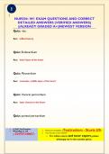 NUR504&colon; W1 EXAM QUESTIONS AND CORRECT  DETAILED ANSWERS &lpar;VERIFIED ANSWERS&rpar;  &vert;&vert;ALREADY GRADED A&plus;&vert;&vert;NEWEST VERSION