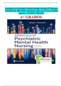 Essentials of Psychiatric Mental Health Nursing 8th Morgan TESTBANK 2025-2026&period; Questions with correct and verified answers&period; LATEST UPDATE&period; A&plus; GRADED&period;