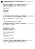 JEPPESEN PRIVATE PILOT END OF COURSE EXAM 2025 &vert; ALL QUESTIONS AND CORRECT ANSWERS &vert; ALREADY GRADED A&plus; &vert; VERIFIED ANSWERS