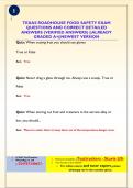 FOOD SAFETY MANAGERS TEST EXAM QUESTIONS AND CORRECT DETAILED ANSWERS &lpar;VERIFIED ANSWERS&rpar; &vert;&vert;ALREADY GRADED A&plus;&vert;&vert;NEWEST VERSION
