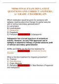 NR566 FINAL EXAM 2025 LATEST QUESTIONS AND CORRECT ANSWERS &vert; A&plus; GRADE &vert; CHAMBERLAIN