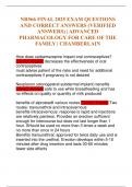 NR566 FINAL 2025 EXAM QUESTIONS AND CORRECT ANSWERS &lpar;VERIFIED ANSWERS&rpar; &vert; ADVANCED PHARMACOLOGY FOR CARE OF THE FAMILY &vert; CHAMBERLAIN