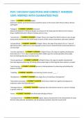 PSYC 140 EXAM QUESTIONS AND CORRECT ANSWERS 100&percnt; VERIFIED WITH GUARANTEED PASS