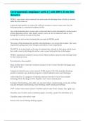 Environmental compliance week 4 &vert;&vert; with 100&percnt; Error-free Answers&period;