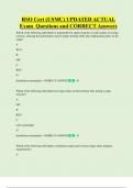 RSO Cert &lpar;USMC&rpar; UPDATED ACTUAL  Exam Questions and CORRECT Answers
