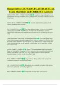 Range Safety OIC&sol;RSO UPDATED ACTUAL  Exam Questions and CORRECT Answers