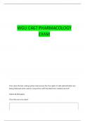 PA WGU PHARM C467 QUESTIONS WITH 100&percnt; CORRECT ANSWERS
