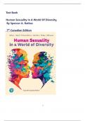 Test Bank for Human Sexuality in a World of Diversity&comma; 7th Canadian Edition by Spencer A&period; Rathus&vert; Complete Guide 2025