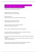 Special Points Exam PA questions and answers with solutions 2025