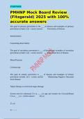 PMHNP Mock Board Review &lpar;Fitzgerald&rpar; 2025 with 100&percnt;  accurate answers
