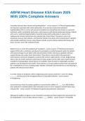 ABFM Heart Disease KSA Exam 2025 With 100&percnt; Complete Answers