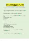RSOP  Bundled Exam Questions and CORRECT Answers