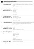 NR 565 Advanced Pharmacology Week 1 study guide&vert;Questions and Answer&vert;2025