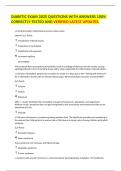 DIABETIC EXAM 2025 QUESTIONS WITH ANSWERS 100&percnt; CORRECTLY TESTED AND VERIFIED LATEST UPDATES&period;