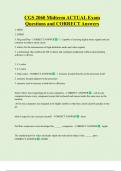 CGS 2060 Midterm ACTUAL Exam  Questions and CORRECT Answers