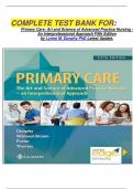 COMPLETE TEST BANK FOR&colon; Primary Care&colon; Art and Science of Advanced Practice Nursing - An Interprofessional Approach Fifth Edition by Lynne M&period; Dunphy PhD Latest Update&period;