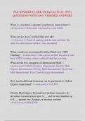 PSE WINDOW CLERK EXAM &lpar;ACTUAL 2025&rpar; QUESTIONS WITH 100&percnt; VERIFIED ANSWERS