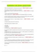 PEARSON VUE EXAM QUESTIONS