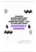 ENG1514 Supplementary Exam Jan&sol; Feb 2025 - DUE 31 January 2025