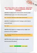 FIELD TECH II - III CONVENTIONAL COMPLETE QUESTIONS AND CORRECT DETAILED ANSWERS &lpar;VERIFIED ANSWERS&rpar;