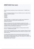 NRNP 6630 final exam questions and answers