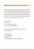 AANP REAL Questions and Answers LATEST VERSION pdf B