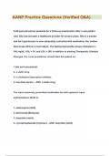 AANP REAL Questions and Answers LATEST VERSION PDF A