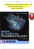 TESTBANK For Basic and Clinical Pharmacology 14th Edition by Bertram G&period; Katzung Verified Chapters