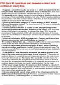 PTK Quiz 90 questions and answers correct and verified A&plus; study tips