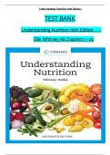 Test Bank for Understanding Nutrition 16th Edition Whitney All chapters 1-20