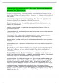 Industrial Psychology ALL Exams Question&sol;Answers Graded A&plus; 2025&sol;2026 