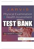 Test Bank for Physical Examination and Health Assessment&comma; 8th Edition&comma; Carolyn Jarvis&comma; ISBN&colon; 9780323510806