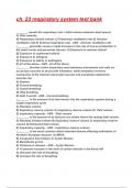 ch&period; 23 respiratory system test bank Exam 2025&sol;2026 Questions With Completed & Verified Solutions&period;