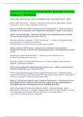 Industrial Psychology Study Guide Question&sol;Answers Graded A&plus; 2025&sol;2026