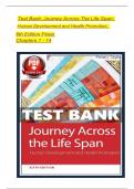 Test bank for Journey Across the Life Span&comma; Human Development and Health Promotions 6th Edition