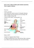 N275&colon; Unit 1&period;3 &lpar;Heart Failure&rpar; plus handouts Questions With Complete Solutions