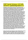 CSET Social Science 115 fully solved & updated&lpar;graded A&plus;&rpar;
