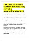 CSET Social Science Subtest 3 Economics fully solvedgraded A&plus;&rpar;&period;
