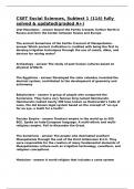CSET Social Sciences&comma; Subtest 1 &lpar;114&rpar; fully solved & updated&lpar;graded A&plus;&rpar;